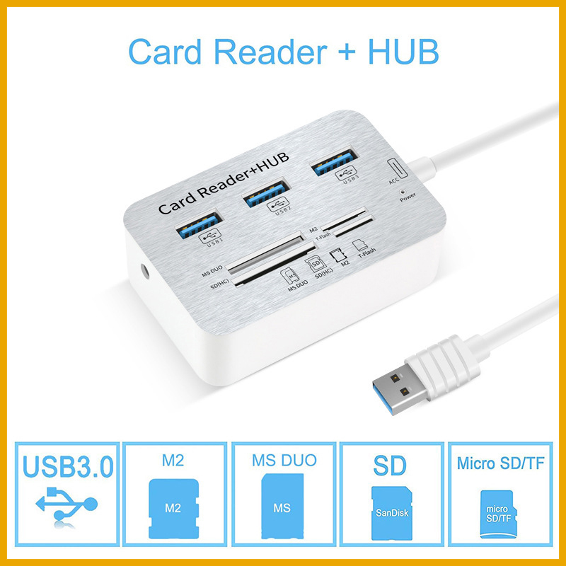 7in1 3 Ports USB TYPE C 3.0 HU - Usb Hub Type C 评论和价格