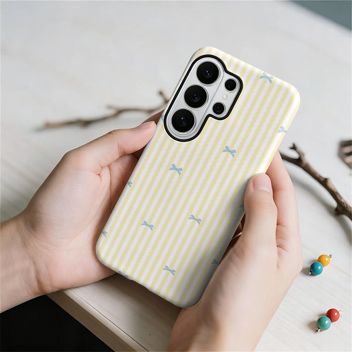 Blue Bow Yellow Stripes 2-in-1 - Samsung Galaxy S24 评论和价格