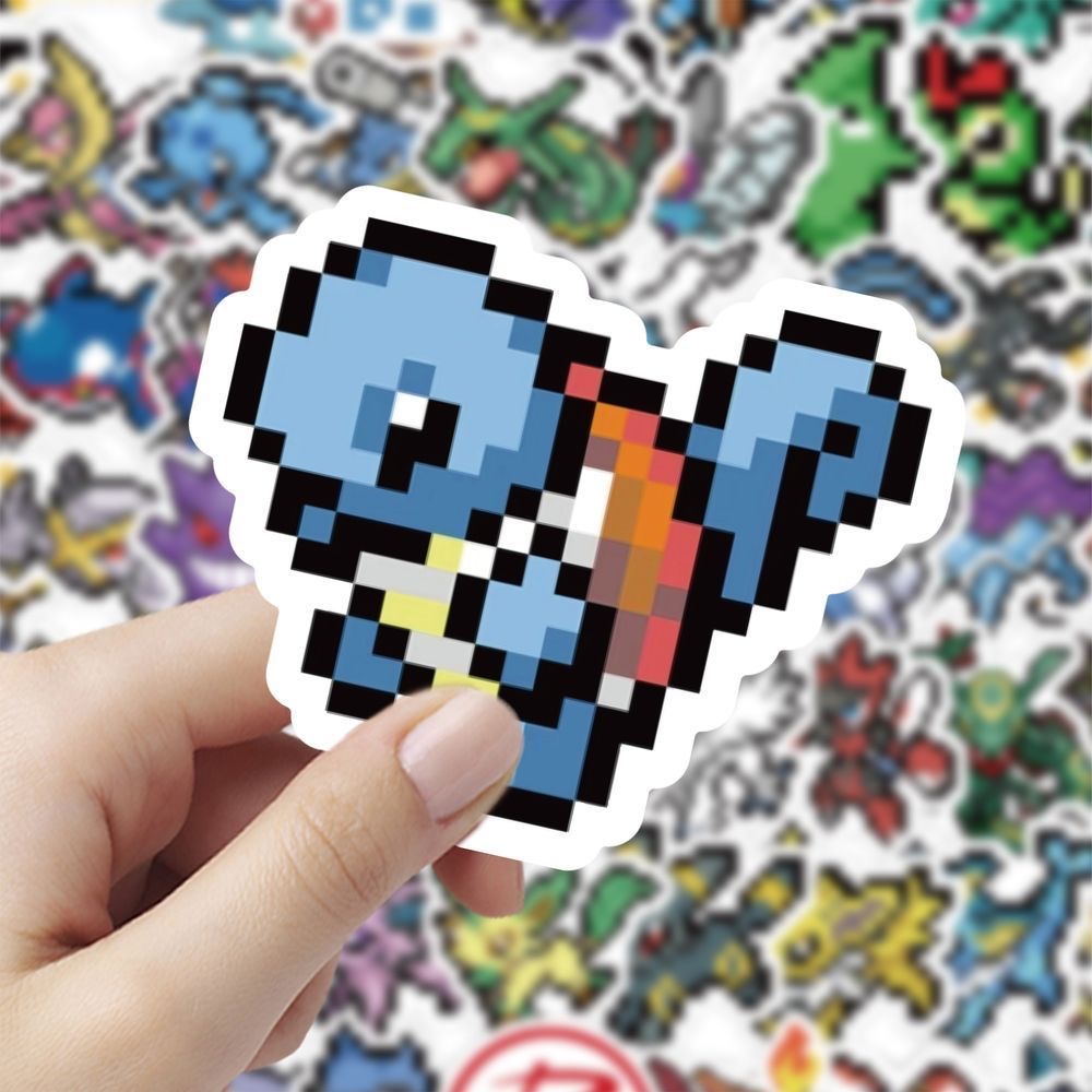 60Pcs Pixel Pokémon Stickers C - Tablet Cute Accessories 评论和价格
