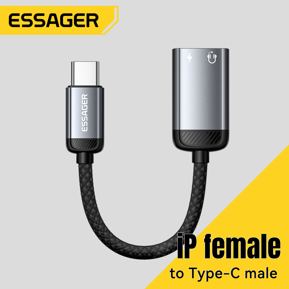 Essager Type C Audio Adapter C - Wired Earphone Lightning 评论和价格
