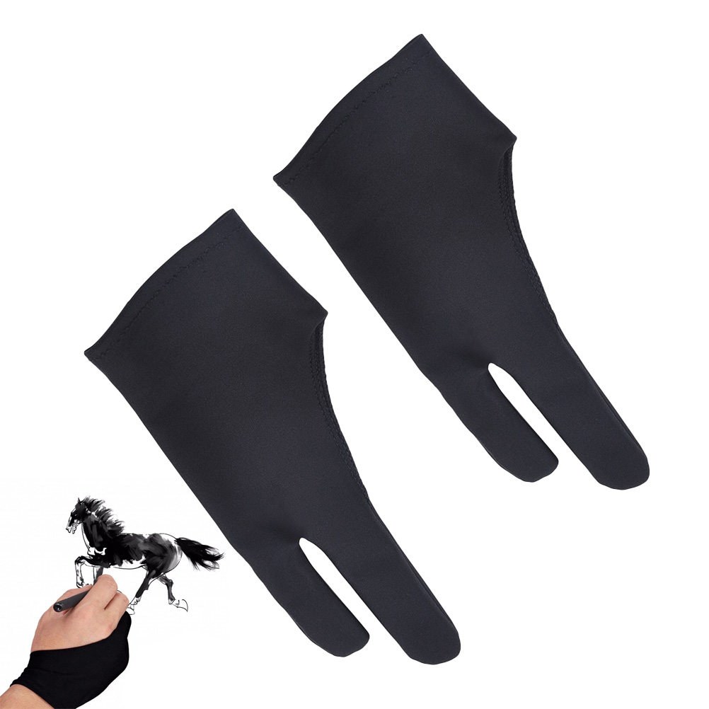 2Pcs Two Finger Drawing Gloves - Drawing Glove Artist 评论和价格