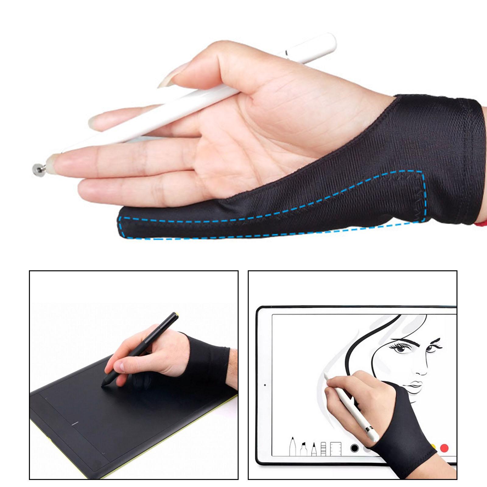 Two Finger Artist Glove for Dr - Drawing Glove Artist 评论和价格