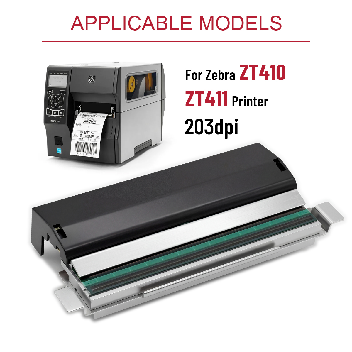 203dpi Thermal Printhead for Z - Zebra Tablet Accessories 评论和价格