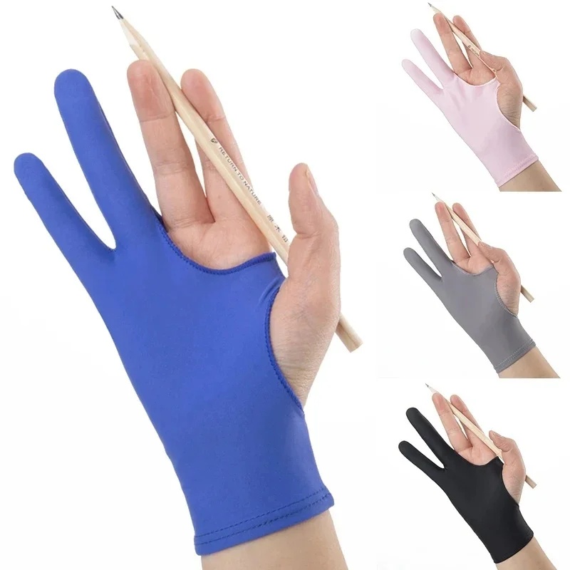1/4pcs Anti-Fouling Two-Finger - Drawing Glove Artist 评论和价格