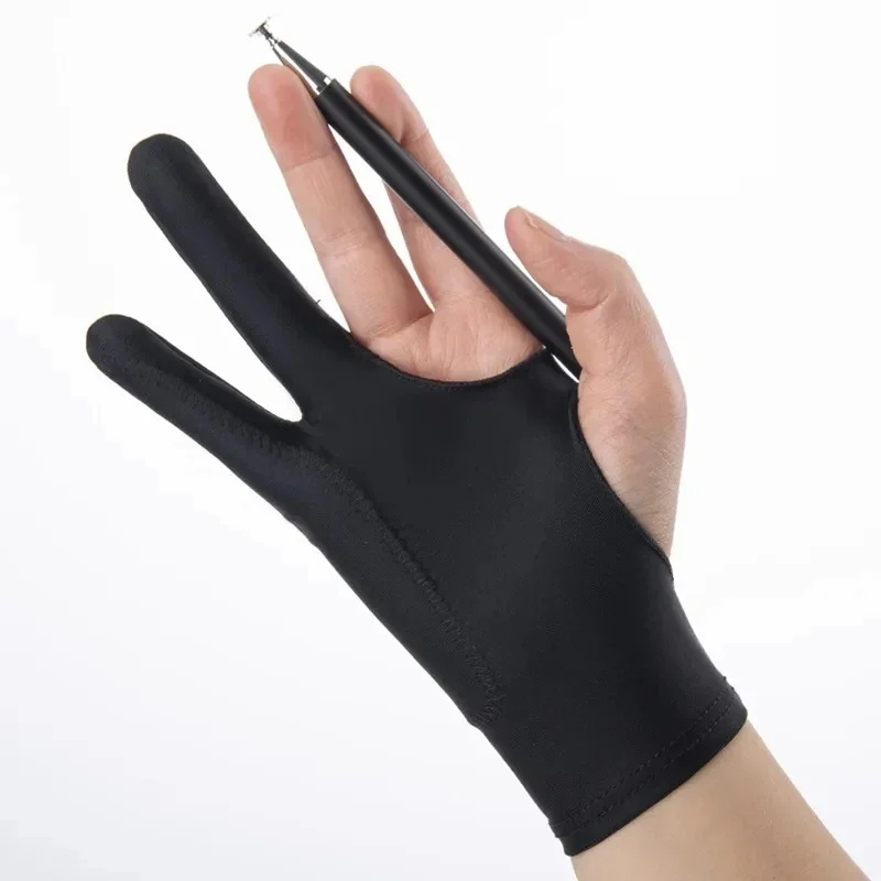 1/4pcs Anti-Fouling Two-Finger - Drawing Glove Artist 评论和价格